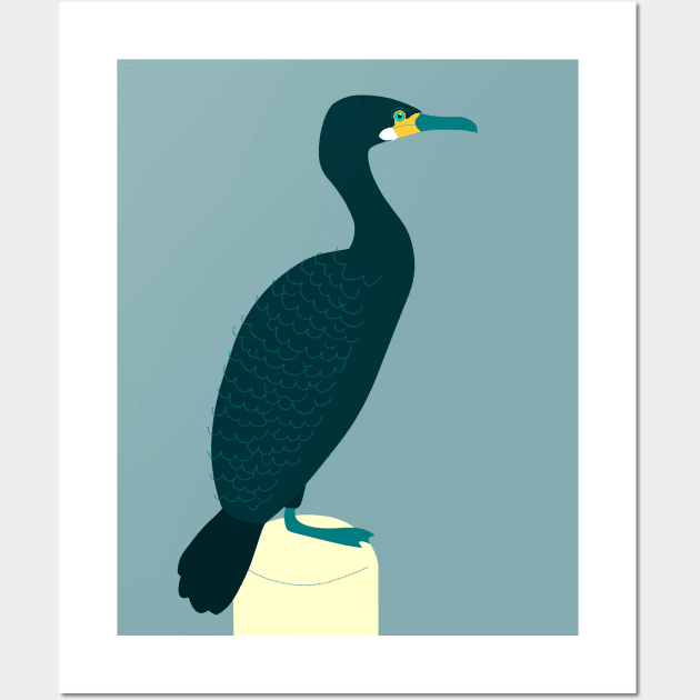 Cormorant Wall Art by Hayh0